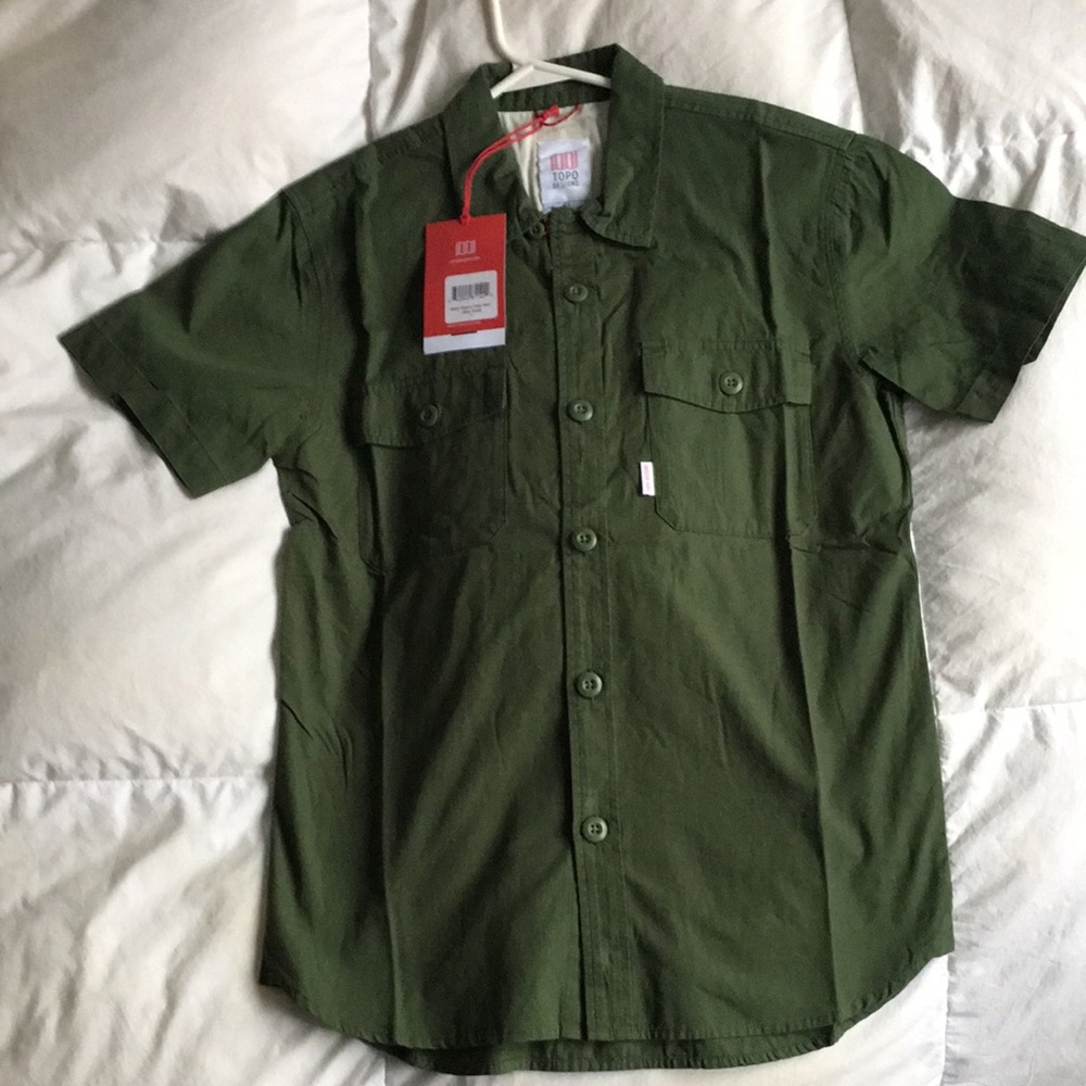 Topo Designs Men’s Field Shirt Size Small Olive